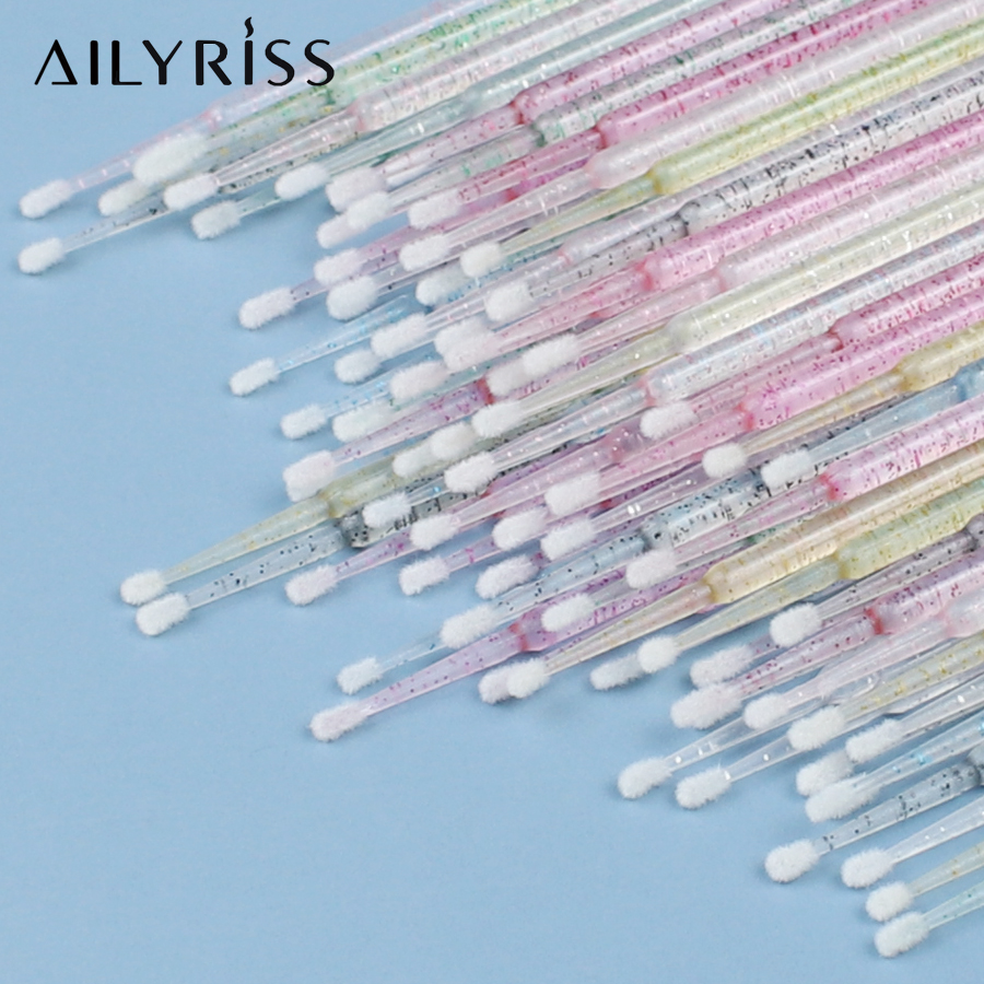 Eyelash Extension Removal - 일회용 속눈썹 브러쉬 면봉 100pcs 마이크로