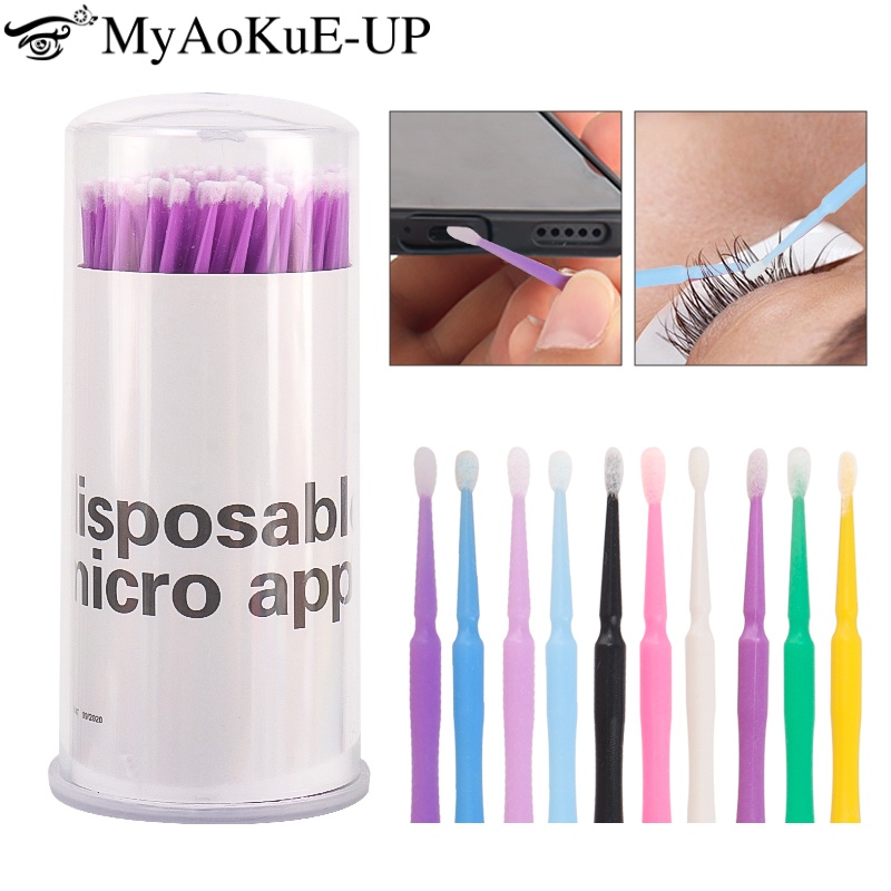 Eyelash Extension Vendor - 100pcs 일회용 속눈썹 브러쉬 래쉬 확장