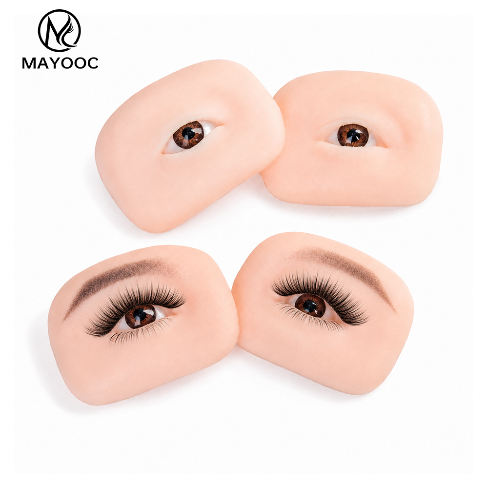 Eyelash Extension Doll Eye - 속눈썹 연장 연습용 마네킹 눈 플랫