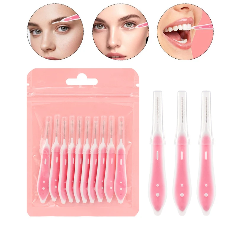 Eyelash Extension Eyelash - 10개입 눈썹 브러쉬 미니 브로우 리프팅