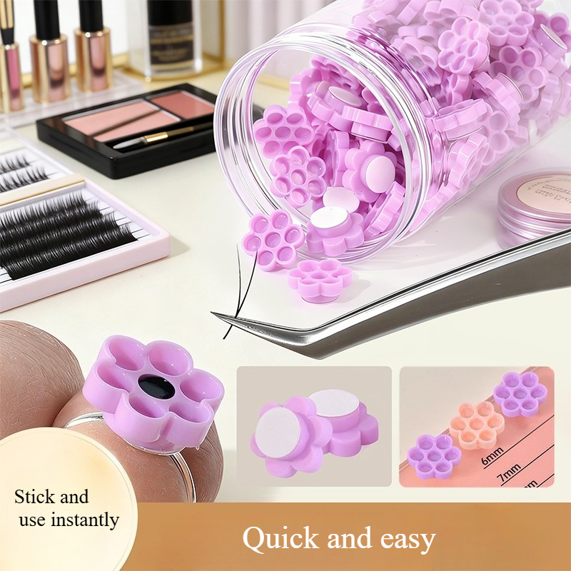 Eyelash Extension Class - 120pcs 속눈썹 연장 접착제 홀더 여성용