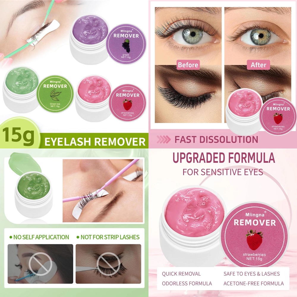 Eyelash Extension Removal - 1개입 속눈썹 접착제 리무버 크림 투명