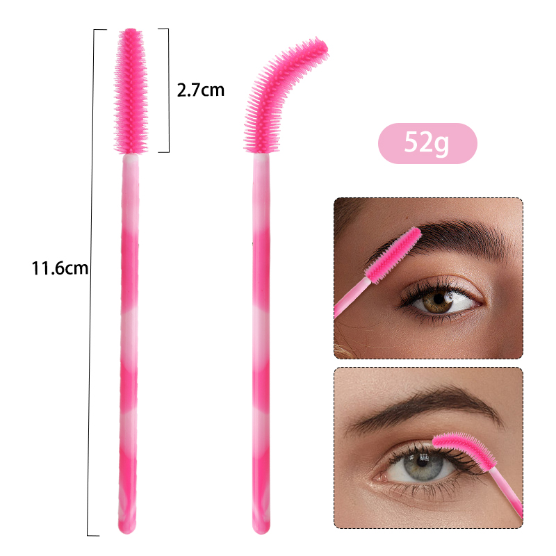 50/100Pcs 일회용 실리콘 속눈썹 브러쉬 컬러 아 - Eyelash Extension Vendor 리뷰 및 가격