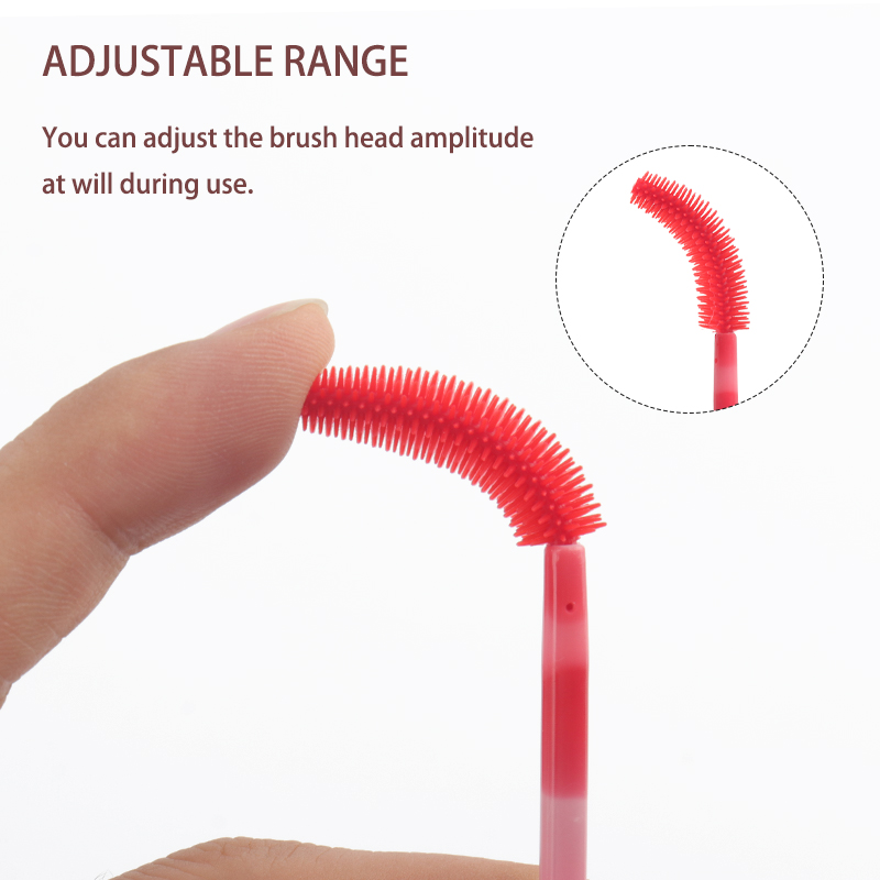 50/100Pcs 일회용 실리콘 속눈썹 브러쉬 컬러 아 - Eyelash Extension Vendor 리뷰 및 가격