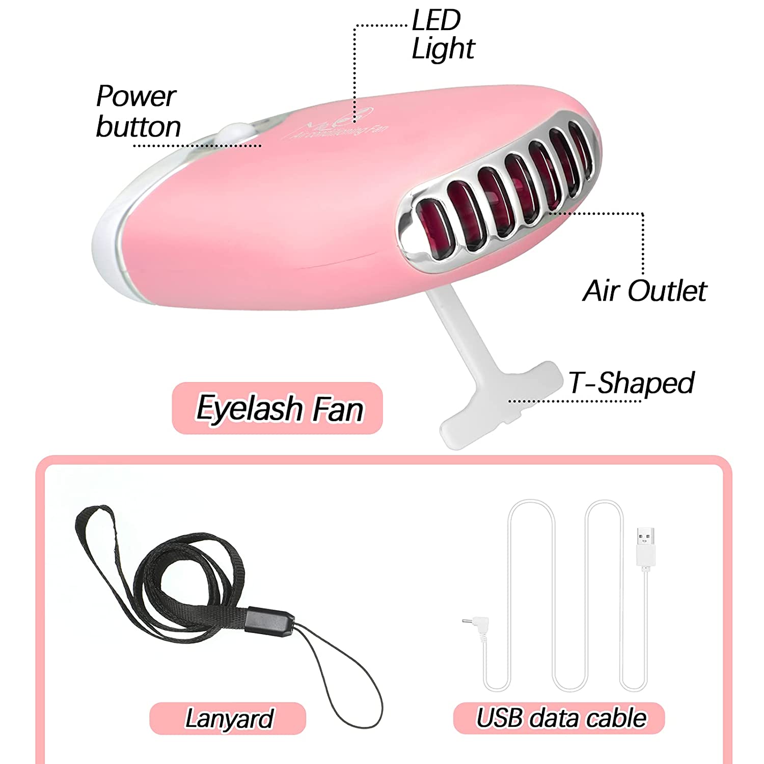 3 in 1 USB 에어컨 속눈썹 팬 건조기, 속눈썹  - Eyelash Extension Wash 리뷰 및 가격