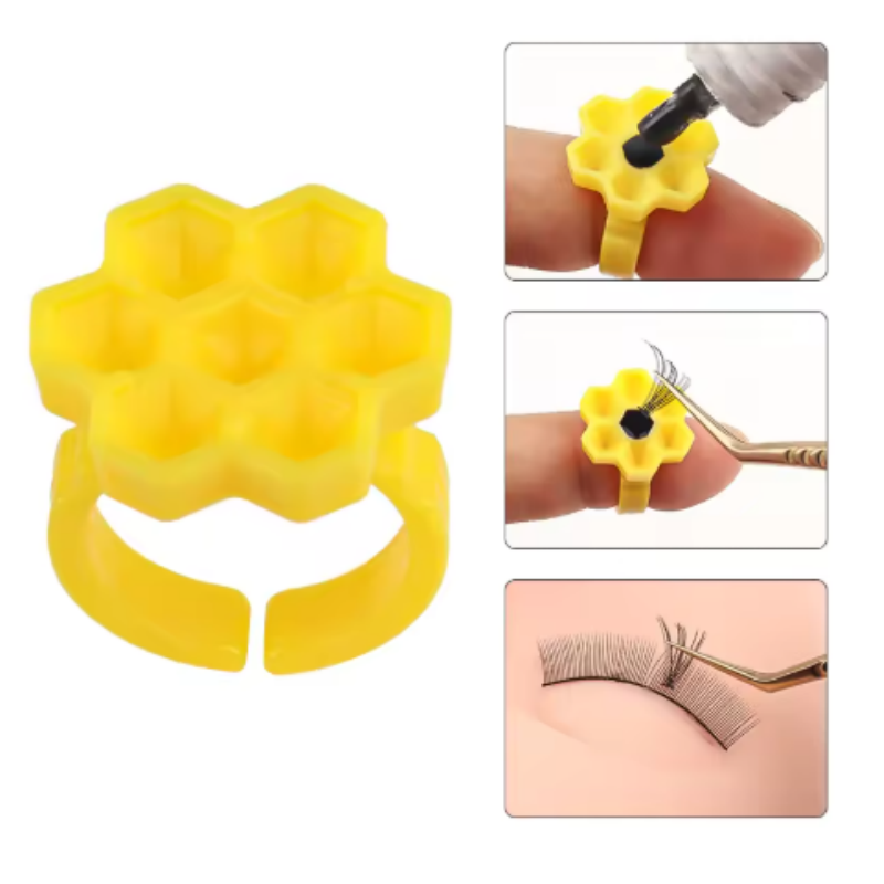 속눈썹 연장용 핑크 플라워 글루 딜레이 컵, 타투 접착 - Eyelash Extension Usa 리뷰 및 가격