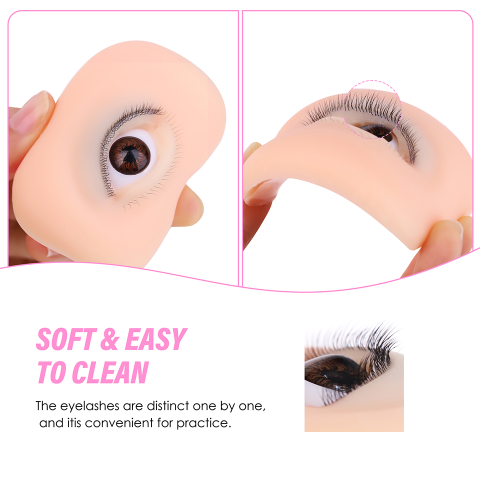 3겹 속눈썹 재사용 가능 마네킹 눈 속눈썹 연장 연습용 - Eyelash Extension Doll Eye 리뷰 및 가격