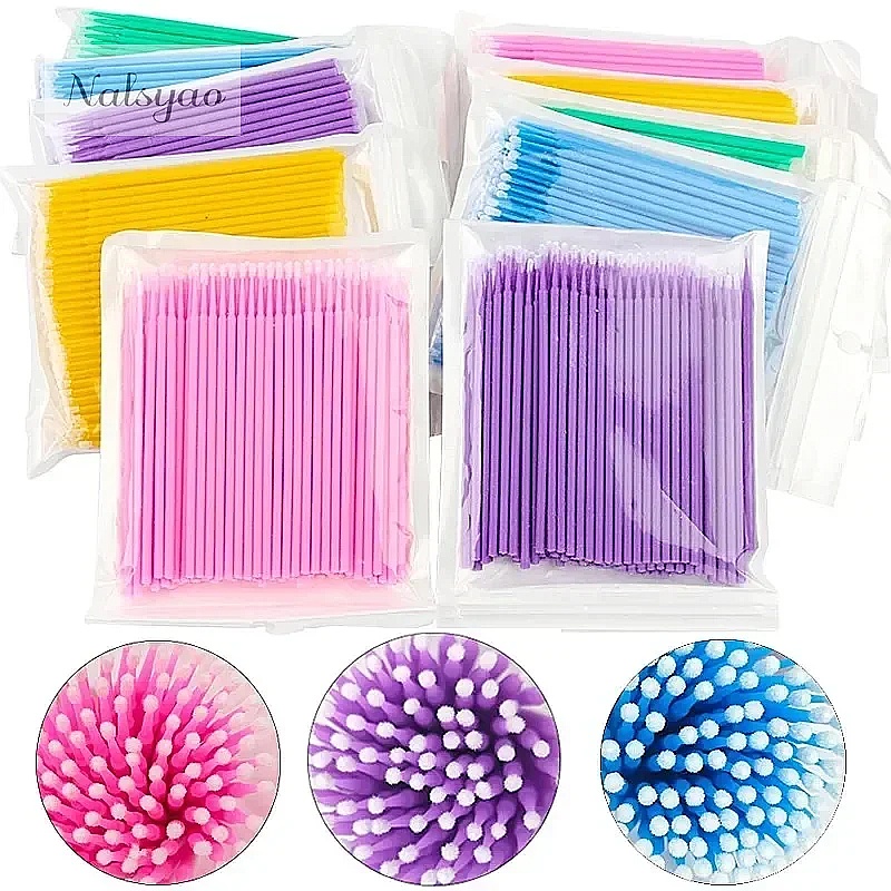 100개입 마이크로 면봉 속눈썹 청소 브러시 속눈썹 연 - Eyelash Extension Removal 리뷰 및 가격