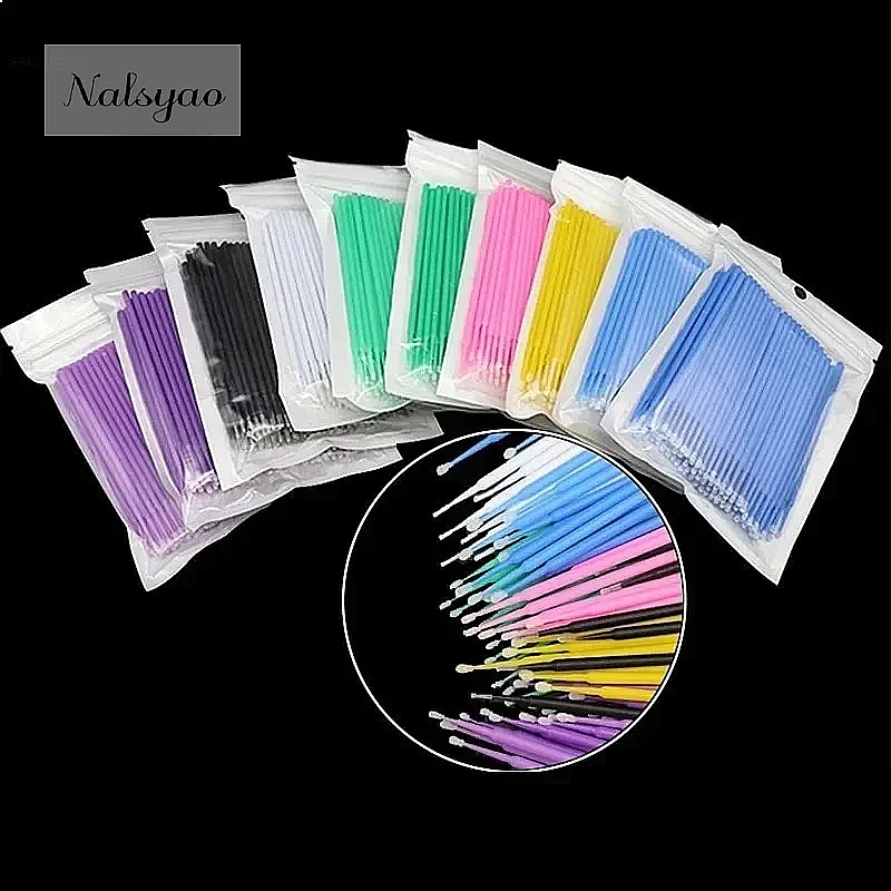 100개입 마이크로 면봉 속눈썹 청소 브러시 속눈썹 연 - Eyelash Extension Removal 리뷰 및 가격
