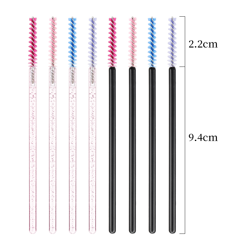 50개 일회용 속눈썹 메이크업 브러쉬 크리스탈 눈썹 빗 - Eyelash Extension Vendor 리뷰 및 가격