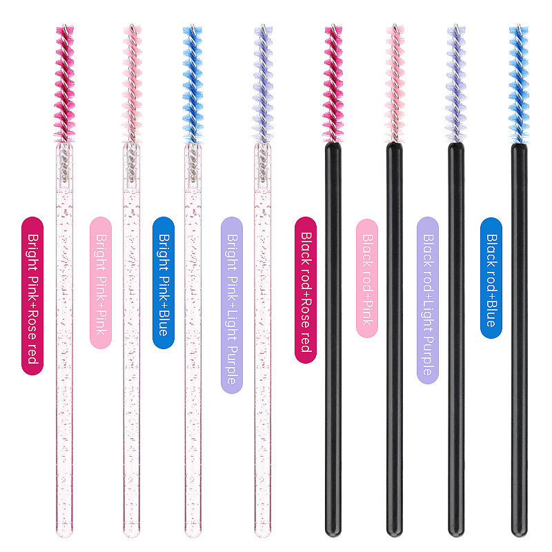50개 일회용 속눈썹 메이크업 브러쉬 크리스탈 눈썹 빗 - Eyelash Extension Vendor 리뷰 및 가격