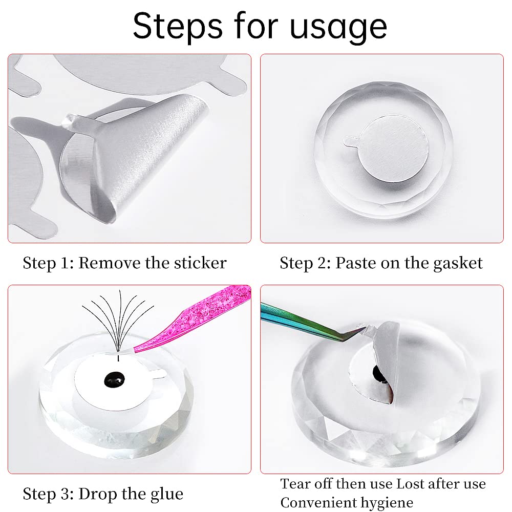 300개 호일 스티커 패드(10장) 속눈썹 연장용 접착 - Eyelash Extension Usa 리뷰 및 가격