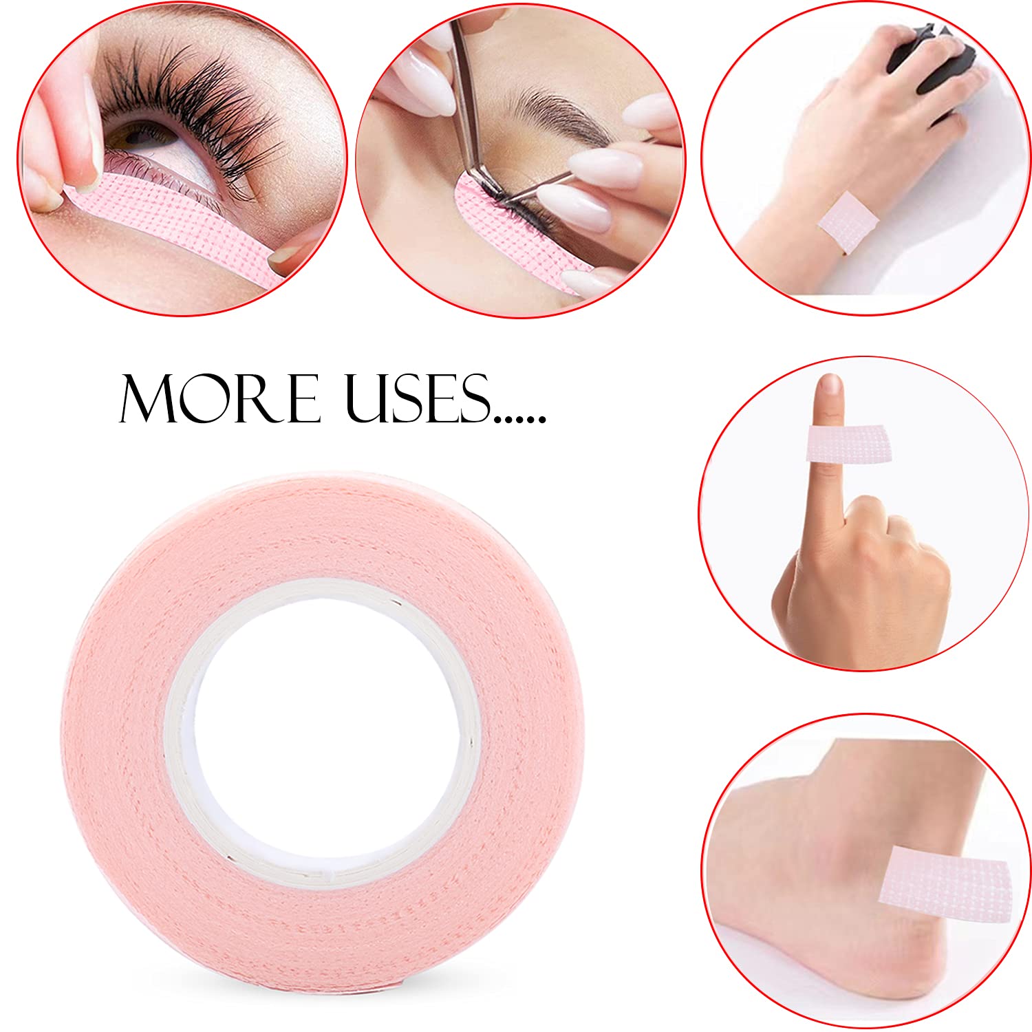 6롤 속눈썹 테이프, 접착식 패브릭 속눈썹 연장 테이프 - Eyelash Extension Class 리뷰 및 가격