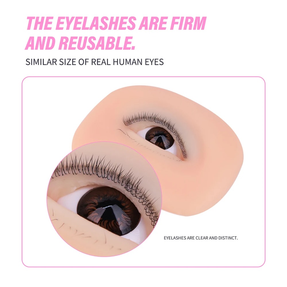 3겹 재사용 가능 속눈썹 실리콘 마네킹 눈 모델 인형  - Eyelash Extension Doll Eye 리뷰 및 가격