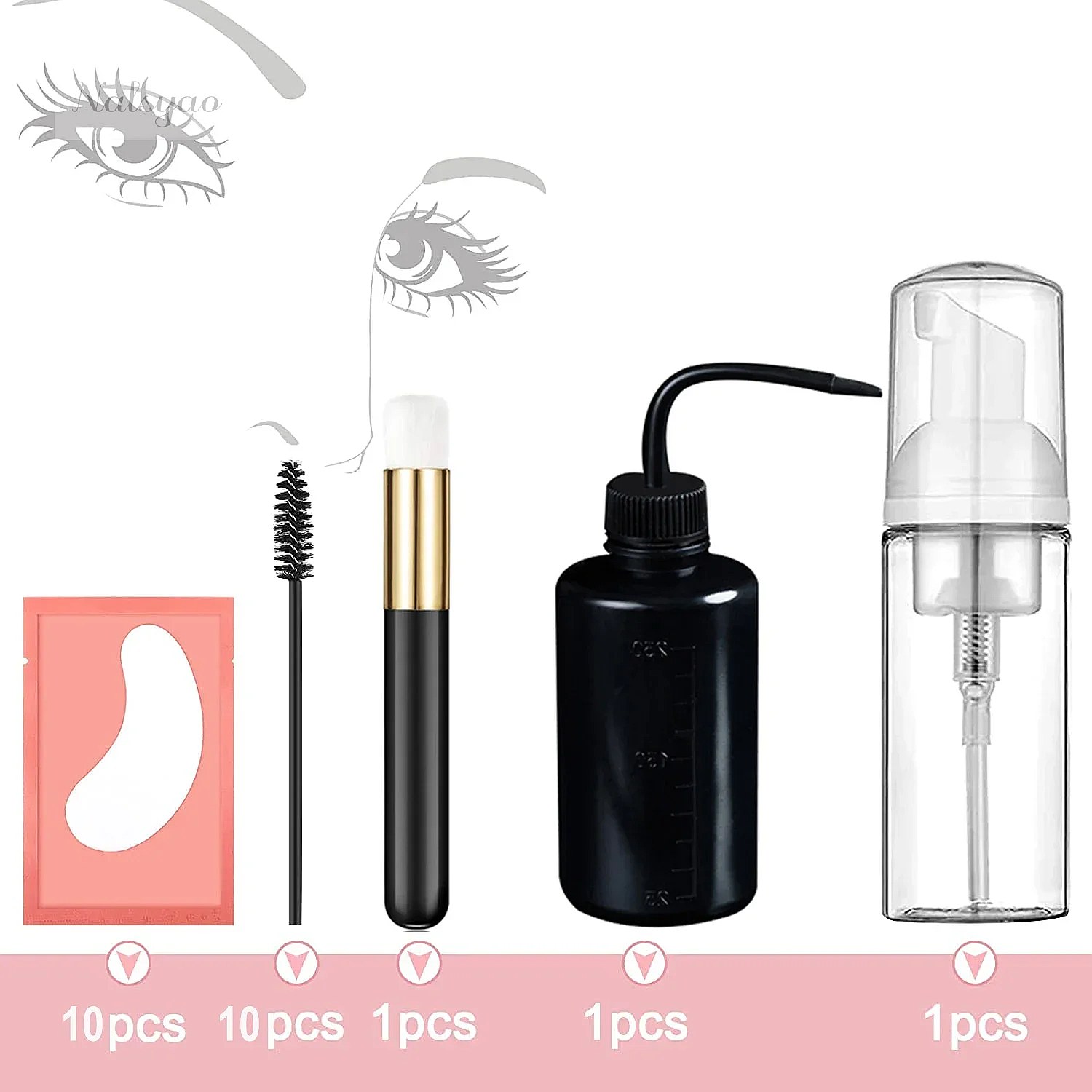 속눈썹 연장 시술용 클렌징 키트: 속눈썹 샴푸, 브러시 - Eyelash Extension Wash 리뷰 및 가격
