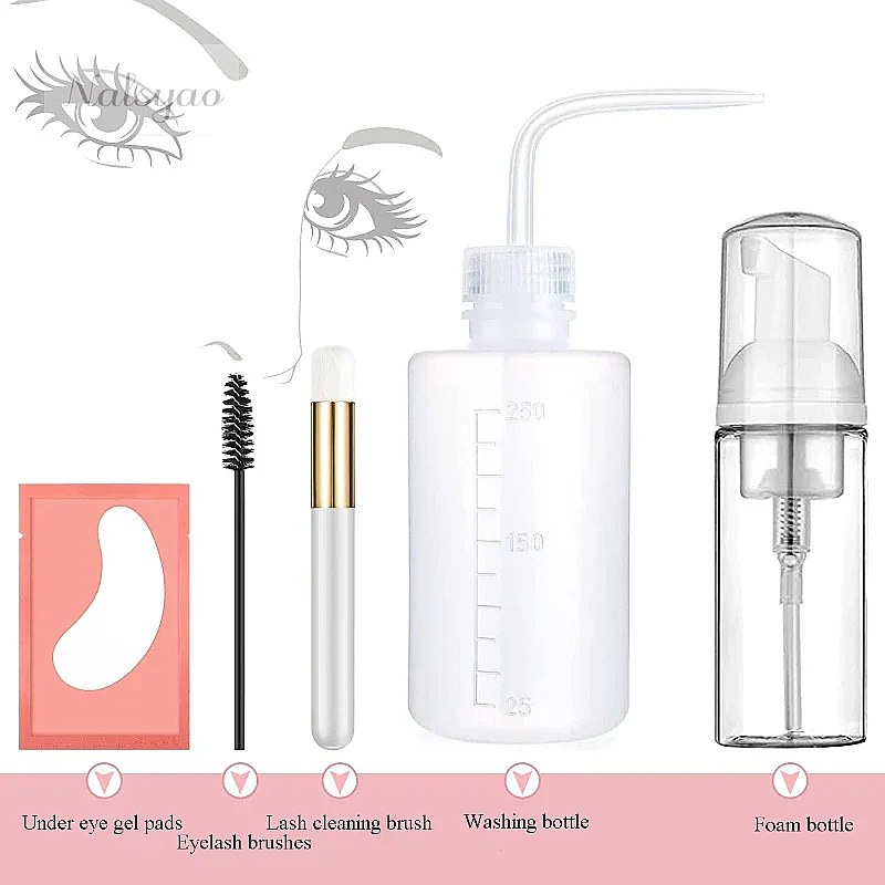 속눈썹 연장 시술용 클렌징 키트: 속눈썹 샴푸, 브러시 - Eyelash Extension Wash 리뷰 및 가격