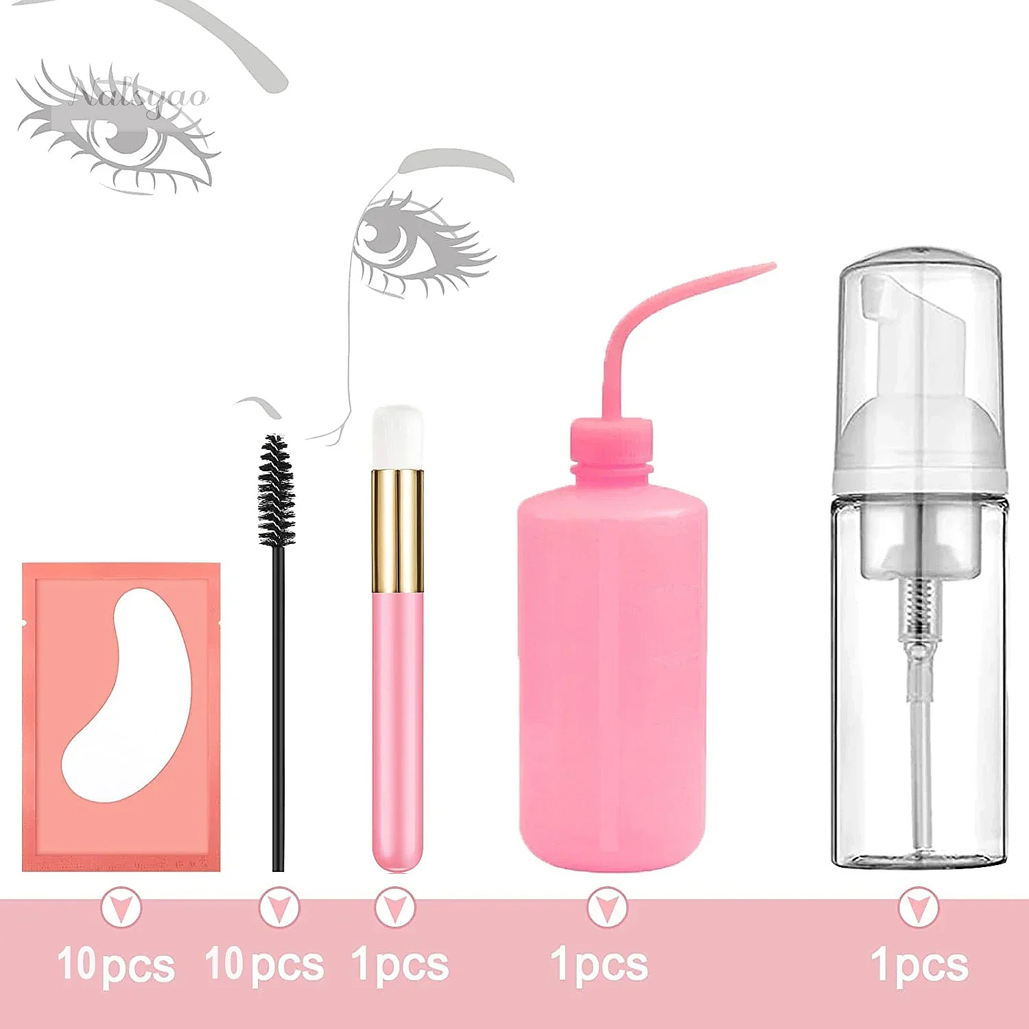속눈썹 연장 시술용 클렌징 키트: 속눈썹 샴푸, 브러시 - Eyelash Extension Wash 리뷰 및 가격