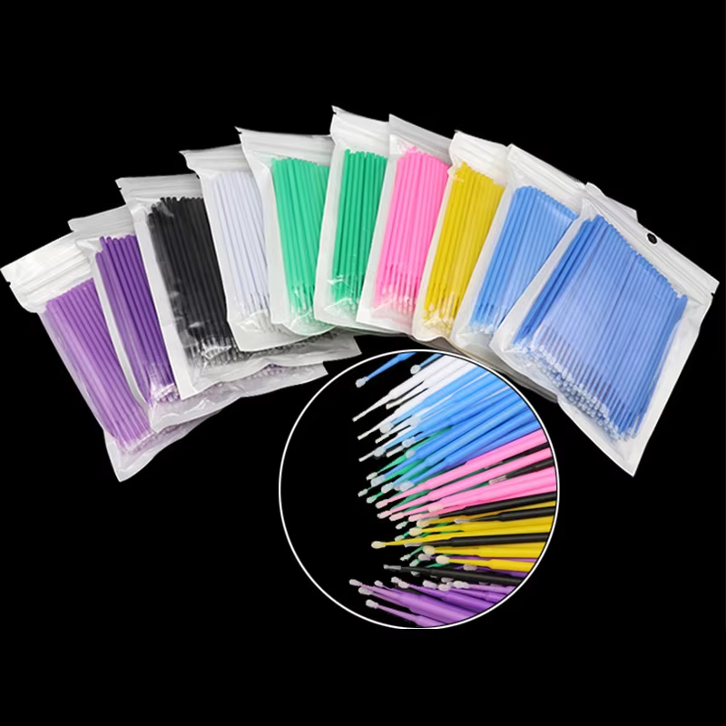 100개 속눈썹 세척 브러쉬 속눈썹 연장용 마이크로 면 - Eyelash Extension Removal 리뷰 및 가격