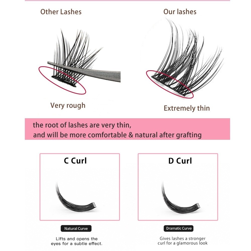 내추럴 룩 DIY 속눈썹 연장 키트 풍성한 무접착 인조 - Eyelash Extension Eyelash 리뷰 및 가격