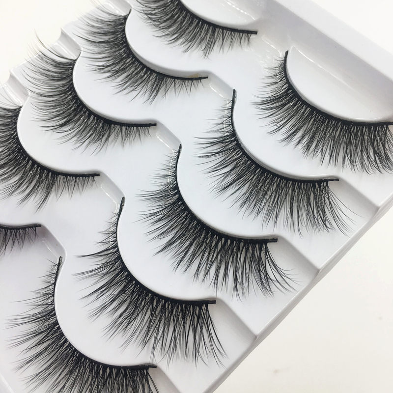 새로운 5쌍의 부드럽고 두꺼운 3D 인조 속눈썹, 엉키 - Eyelash Extension Doll Eye 리뷰 및 가격