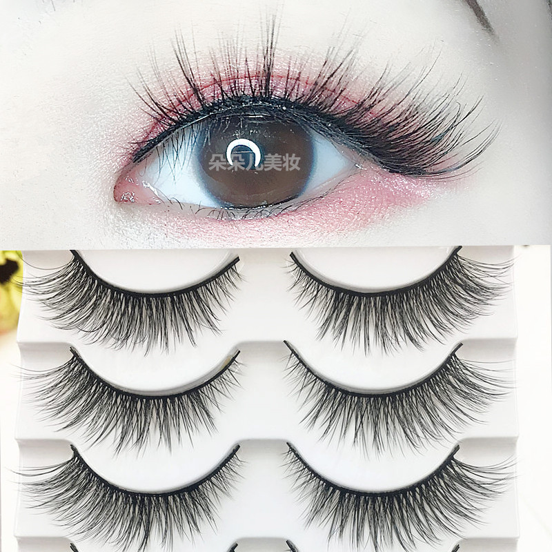 새로운 5쌍의 부드럽고 두꺼운 3D 인조 속눈썹, 엉키 - Eyelash Extension Doll Eye 리뷰 및 가격