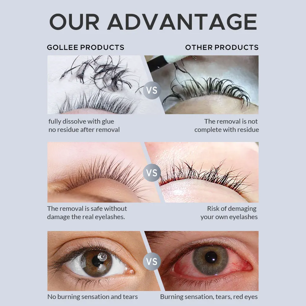 골리 5/10개입 전문 속눈썹 글루 리무버 크림 - 빠 - Eyelash Extension Is Safe 리뷰 및 가격