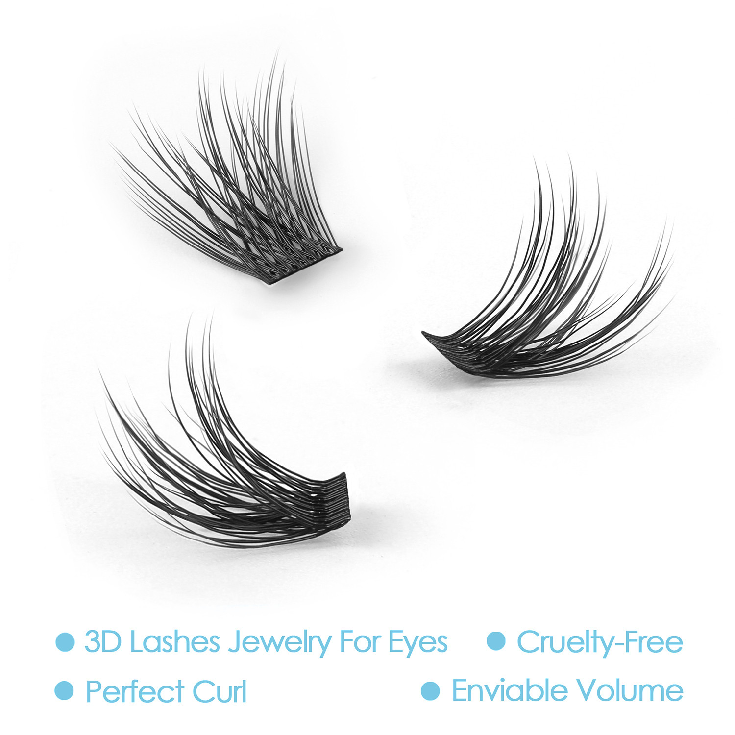 새로운 세그먼트 클러스터 속눈썹 DIY100 팬즈 피쉬 - Eyelash Extension Doll Eye 리뷰 및 가격
