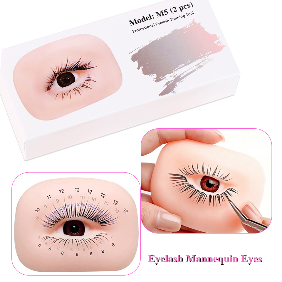 3겹 속눈썹 연습용 눈 모델, 재사용 가능한 마네킹 눈 - Eyelash Extension Doll Eye 리뷰 및 가격