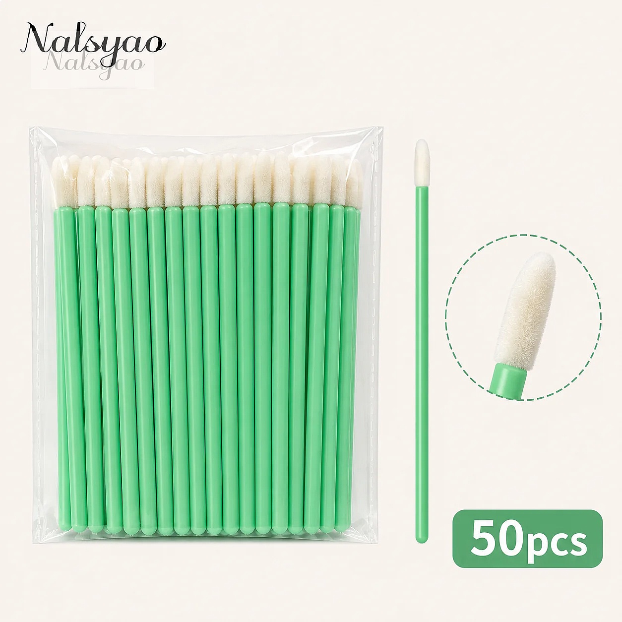 50/500개입 일회용 마스카라 어플리케이터 립스틱 브 - Eyelash Extension Eyelash 리뷰 및 가격