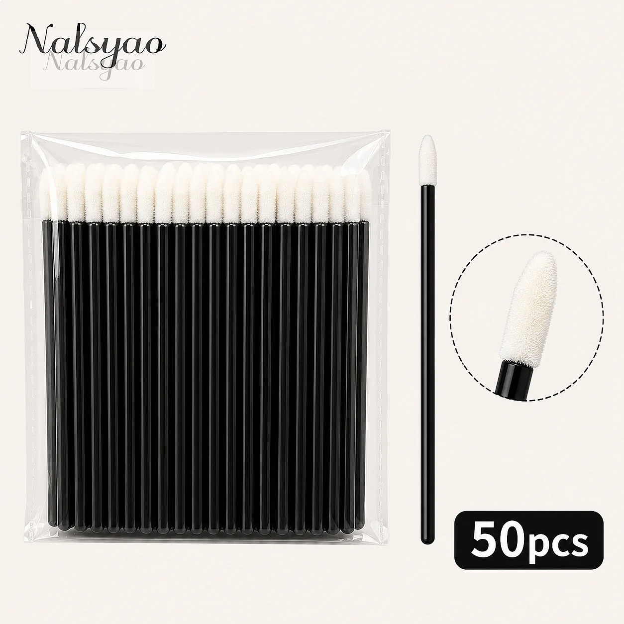 50/500개입 일회용 마스카라 어플리케이터 립스틱 브 - Eyelash Extension Eyelash 리뷰 및 가격