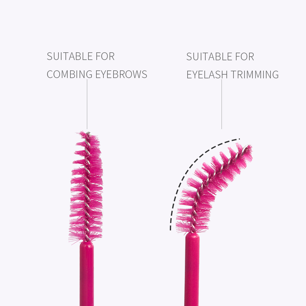 100Pcs 일회용 마이크로 속눈썹 빗 브러시 스풀러  - Eyelash Extension Vendor 리뷰 및 가격